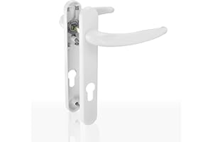 HOMESECURE Home Secure™ UPVC Door Handles 122mm. 92mm PZ. External Replacement Door Handle - White