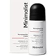 Minimalist Underarm Roll On Deodorant with Nonapeptide + AHA BHA 06% | Controls Odour & Fades Darkness | Fragrance & Aluminium Free | Exfoliating Deo For Women & Men | 40ml