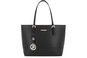 Gallantry - Sac Femme Grande Capacité XL - Cabas Chic Format A4 - Fourre-Tout Rayé Épaule Tendance