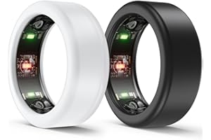 ottpluscase for Ultrahuman Ring AIR Protector, Ultrahuman Ring AIR Silicone Cover Anti-Scratch Protection Durable Working Out for Ultrahuman Ring AIR, Clear+Black (S for 5/6/7/8/9/10)