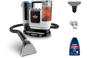 BISSELL SpotClean ProHeat Advanced, Shampouineuse, Shampouineuse Canapé Compact Multi-surfaces, Nettoyeur Canapé Tissu Moteur 1125W, Triple Nettoyage taches tenaces, Filaire, 3924N