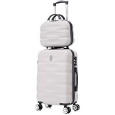CELIMS - Suitcase Set | Cabin Travel Suitcase + Travel Toiletry Bag | Cabin Suitcase 55 x 40 x 20 cm | Trolley Cabin | Grey