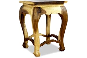 livasia Asian Opium Table, Coffee Table, Handmade Thai furniture, Stool, Plant Stand, Side Table (Natural Colour)