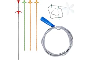 DOULEIN Drain Hair Remover Sink,6 in 1 Sink Cleaning Hook Sink unblocker Tool Sewer Clogging Remover Drain Relief Tool,for Kitchen Sink Bathroom Bathtub