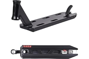 Longway Kaiza V3 Planche de trottinette légère 480 mm 1080 g + autocollant Fantic26 Noir