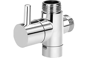 TPZORJX 1 pieza válvula de conversión 3 vías válvula angular 1/2 pulgada para lavabo, bañera, cabezal de ducha, adaptador cocina, piezas de repuesto para sistema de ducha