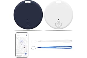 SELURK 2 Pezzi Localizzatore Bluetooth 5.2 per Chiavi, Borse, Portafogli, Animali, Valigie | Tracker GPS Smart Compatibile con iOS e Android, Allarme Sonoro, Ricerca Bidirezionale, Batteria Rimovibile
