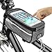 Produktbild Sporcis Fahrradtasche Rahmentasche Fahrrad Handyhalterung, Fahrradlenkertasche Kopfhörerloch TPU Sensitive Touchschirm Tasche Handyhalter Geeignet für Smartphones Innerhalb von 6 Zoll, 1L (Grau)