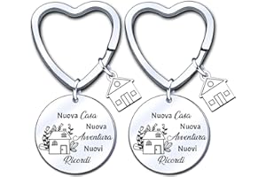 ZYMGUO Nuova Casa Regalo Portachiavi per uomini Regali di amicizia per donne Nuova casa Nuova avventura Portachiavi Regali di inaugurazione della casa Coppia Portachiavi