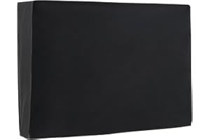 Amazon Basics Funda Impermeable para Televisores para Exteriores, Para 28 - 32 pulgadas Televisores de Pantalla Plana, 72,6 x 12,7 x 47,8 cm, Negro