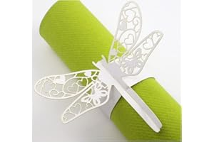 Serviettenringe Servietten Falten Ringe Tischdeko Serviettenhalter Falter Libelle (S-PANARG-DRG)