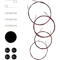 Set 4 Cavi Per Ferri Circolari Ruidi - Lunghezze 32, 38, 43, 56 Cm, Con Accessori - Foto 12