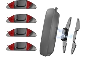 NEWZEROL 4 Stück Ersatz Metallplättchen Set Kompatibel für OOONO 2 / OOONO P-disc No 3/ OOONO Park NO2 / NO1, Stabiler, Fällt Nicht leicht ab,Doppelkleber für Elektronische Parkscheibe