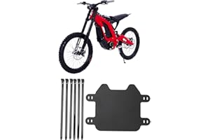 Culnflun Numéro Avant De Moto pour sur-Ron Light Bee Light S X, Support de Plaque Moto, Porte Plaque Immatriculation Avant de Moto, Plaque D'immatriculation Avant De Moto Noir Mat Plaque