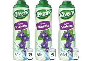 TEISSEIRE Pack de 3 sirops violette 3x60cl