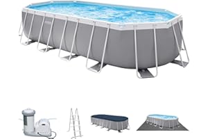 ‎INTEX 20Ft X 10Ft X 48In Prism Frame Oval Pool Set