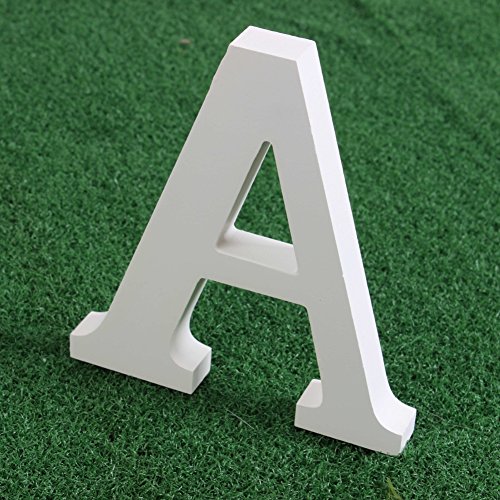 Preisvergleich Produktbild Moresave Altweiß Holzbuchstabe Freistehend Alphabet Wort