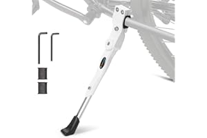 TOPCABIN Bike Kickstand,Adjustable Aluminium Alloy Bicycle Kickstand Bike Side Kickstand Fit for 22" 24" 26" 28" Mountain Bike/700 Road Bike/BMX/MTB