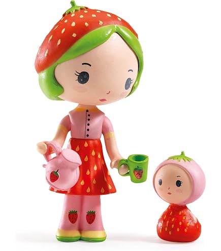 DJECO Tinyly Rosalie Florist – Puppe Mit Blumenaccessoires, Für Mädchen Ab 4 Jahren – Zauberhaftes Spielzeug