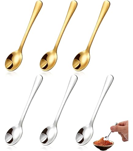 Kekow 8 Cucchiaini Da Caffè/Caffè Espresso In Acciaio Inox - Posate Piccole 12,7 Cm, Lucidi - 3