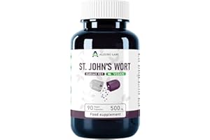 ALZURO LABS Johanniskraut 5.000 mg Äquivalent (500 mg 10:1 Extrakt) – 90 Vegane Kapseln | Natürliches Stimmungs- & Gleichgewicht-Support | GMP-Zertifiziert | Pflanzliches Beruhigungs- & Wohlbefinden-Supplement