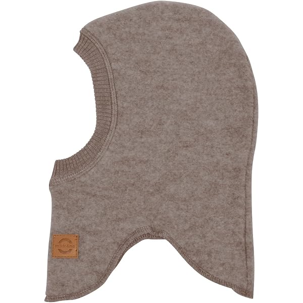 Écharpe Polaire Enfant 100% Laine Mérinos Bio (kbT) - Cannelle Chinée, 80x20cm | Douce Et Chaude, Certifiée Naturtextil