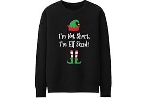 FUNKYSHIRT Christmas Jumpers - I'm Not Short I'm Elf Sized Christmas Jumper - Funny Christmas Jumper