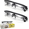 Primafocus - Primafocus Adjustable Glasses, Primafocus Glasses, Prima Focus Adjustable Reading Glasses, Adjustable Focus Glasses Dial Vision near and Far Sight (2pcs)