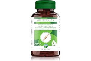 ARTICOLAX | Integratore Articolazioni Cane e Gatto | 120 CPR Appetibili | Alto Dosaggio | Antinfiammatorio | Glucosamina, Condroitina, Collagene, MSM, Boswellia e Artiglio del Diavolo | BioNutrix ®