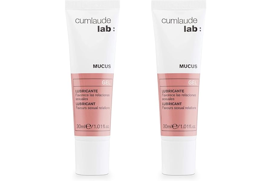 Cumlaude Lab - Pack Duplo Mucus, Gel Lubricante Íntimo, con Ácido Hialurónico y Ácido Láctico, Hidrata y Suaviza la Zona Ínti