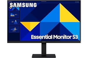 ‎SAMSUNG Samsung 27 Zoll Essential S3 S30GD, Full HD 1080p (1.920 x 1.080), PC-Monitor, Bildschirm, 100 Hz, IPS-Panel, Game Mode, Off Timer Plus, Eye Saver Mode, Flicker Free, LS27D304GAUXEN