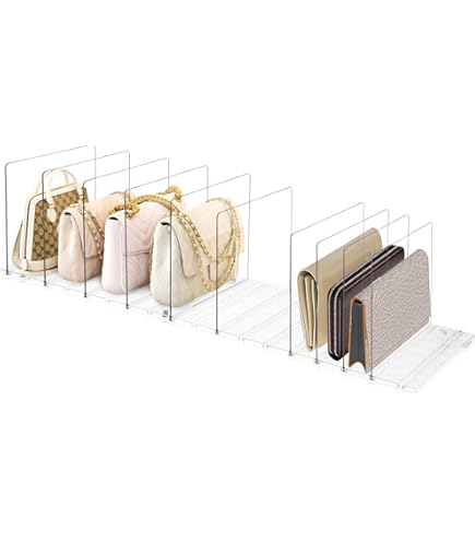 Goodivery ® Set van 8 Transparante Acryl Plankverdelers voor Efficiënte