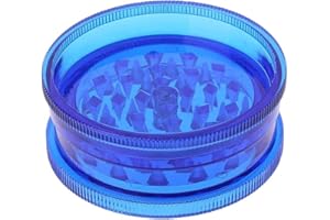 JOY STORE Molinillo de especias portátil. Perfecto para picar especias con facilidad. Fabricado en plástico duradero, ideal para cocinar y viajar. (6mm) (Blue)