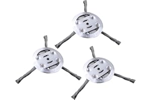 AOMIKITSTU Stahldraht Freischneider 3 Stück, 6 Zoll Rasentrimmerkopf, 3 Litzen Unkrautbürste für Freischneider, Rasentrimmer Schneidkopf, Wildkrautbürste für Rasenmäher-Elektrowerkzeug