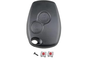 LINGXIYA Auto Key Fob Cover Replacement Fits for Renau-lt Trafic Master Kangoo Dacia Dustuer Sandero Logan for Ope-l Movano Vivaro,2 Buttons Remote Key Case Cover(No Blade)