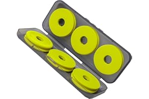 BringLucky One Piece Lightweight Fishing Foam Spools Soft Fishing Line Spool Multifuncitonal Storage Lure Rig Holder for Fishing Organizer