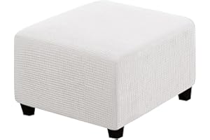 YEKUHE Quadratischer Hockerbezug 60x60/40x40/50x50/80x80 Stretch-Ottomanen Bezug Für Fußhocker Fußstütze Faltbarer Osmanische Abdeckung Geeignet zur Aufbewahrung von Fußschemel Waschbar Dekorative ( Color :