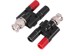 BESTT Oscilloscope Probe Adapter - 2Pcs Hantek Professional HT311 BNC to 4mm Banana Plug Adapter for Oscilloscopes