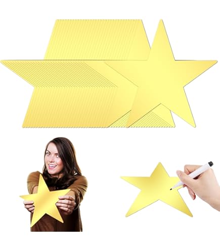 Goldene Stern-Ausschnitte – 40 Stück Für Deko, Basteln & Partys