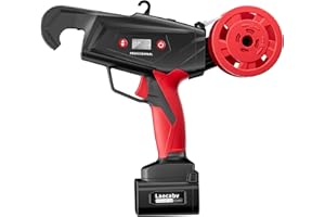 Laecabv Legatrice per Vigneto a Batteria, 6 Livelli di avvolgimento, Legatrice elettrica a 2X2Ah Batteria al Litio, Vine