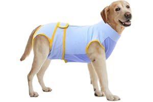 HJYOKUSO Erholungsanzug für Hunde und Katzen nach Operationen, Erholungsshirt für männliche und weibliche Hunde, Bauch-Wunden, Bandagen, Kegel, E-Kragen, Alternative Anti-Lecking Haustier-Chirurgische Erholung