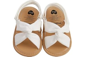 MAHUAOYIXI Sandali Estivi Neonate Tinta Unita Scarpe Piatte Stile Semplice Scarpe Casual Scarpine Battesimo Neonata Scarpe Bambina Elegante Moda Sportivo