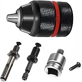 Kit Mandrin Perçage SDS-Plus – 5 Pièces, 1,5-13 Mm, Avec Adaptateurs Et Clé