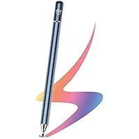 Tukzer Capacitive Stylus Pen for Touch Screens Devices, Fine Point, Lightweight Metal Body with Magnetism Cover Cap for Smartphones/Tablets/iPad/iPad Pro/iPhone (Grey)