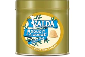 Valda Gommes Avec Sucres - Goût Miel Citron - Adoucit la gorge* - 140 g