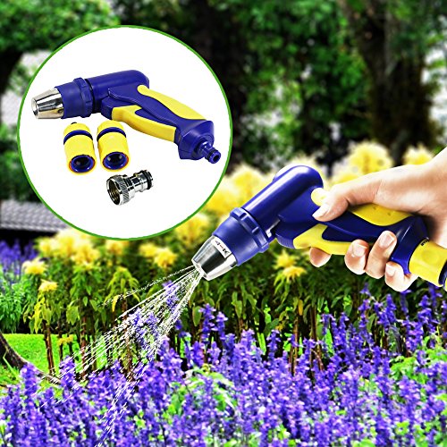 Hochdruck Garten Handbrause Mit gelber Schnellkupplung, Am besten geeignet für Rasen, Pflanzen & Sträucher, Autowäsche - 7