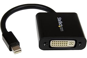 StarTech Mini DisplayPort? to DVI Adapter - Black Mini DP to DVI Video Converter - 1920x1200 - Mini Display Port (M) to DVI-I (F)