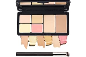 TITIMORE Color Correcting Concealer Palette 6 Colors Cream Concealer Foundation Palette Long-Wearing Contour Makeup Palette Full Coverage Makeup Corrector for Dark Circles,Acne,Blemish,Redness(#02)