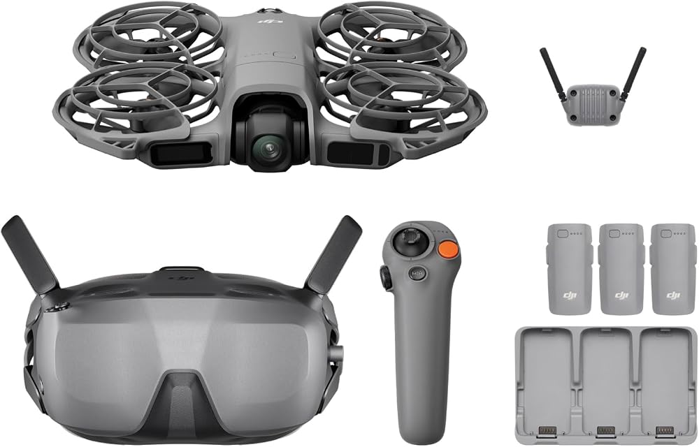 DJI Neo2 Motion Fly More Combo Drone | Dijital Alıcı-Verici ile Kararlı İletim, Yeni Başlayanlar için 4K Drone, FPV Uçan, 3 Pil