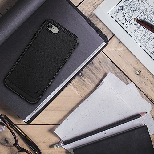 Ringke Funda Apple iPhone 8  iPhone 7  Onyx   Fuerza el  stica  Durabilidad Flexible  Duradero Antideslizante Gota protecci  n  TPU Defensivo para Apple iPhone 8  iPhone 7 - Negro Black